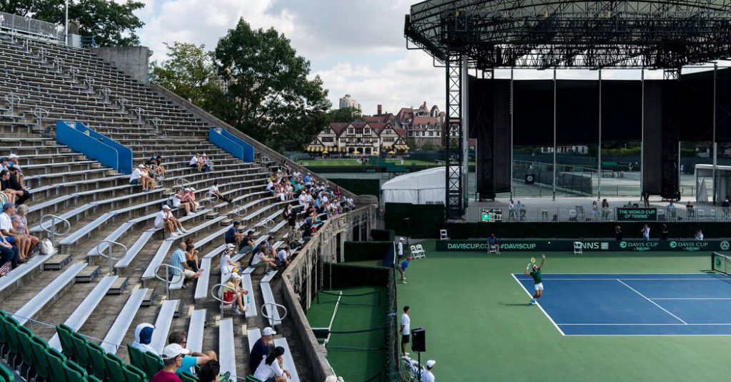 forest hills stadium hosts davis cup tie for first time since 1959