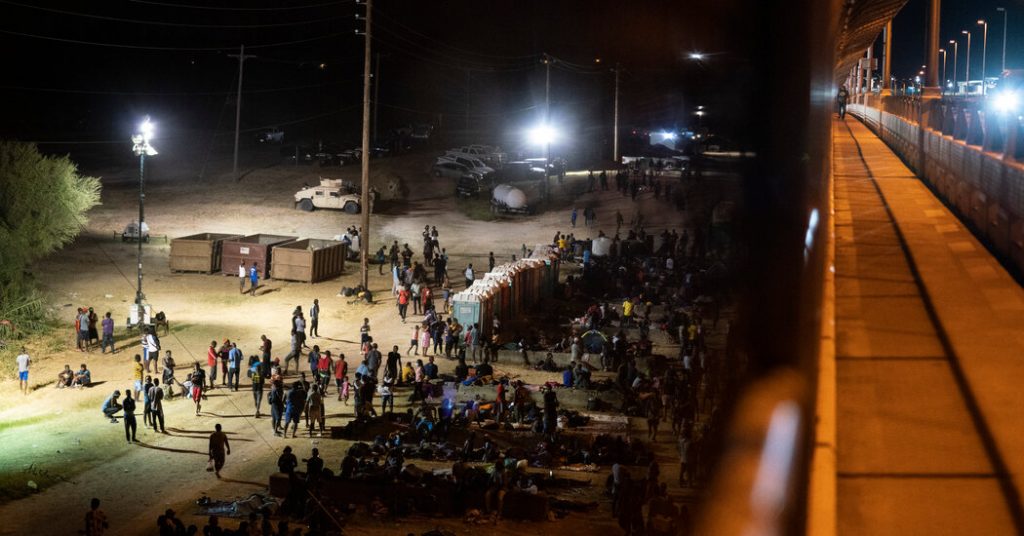 Thousands of Migrants Huddle in Squalid Conditions Under Texas Bridge