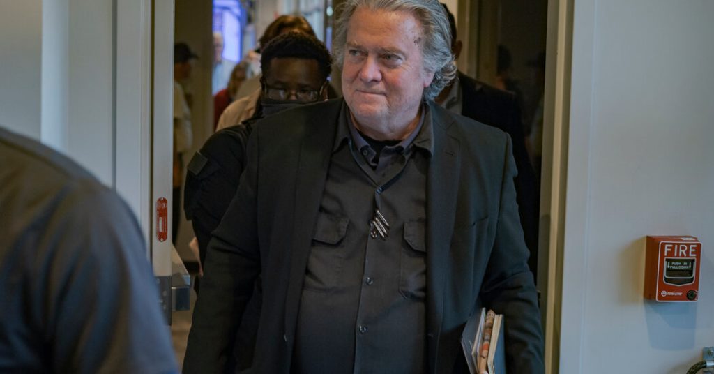 Bannon Indicted on Contempt Charges Over House’s Capitol Riot Inquiry