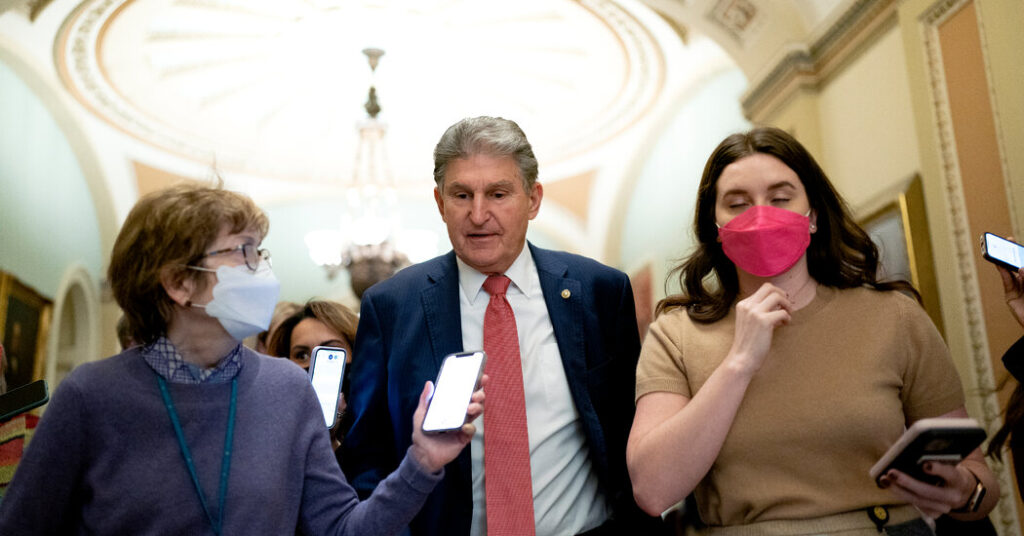 manchin pulls support from bidens social policy bill imperiling its passage