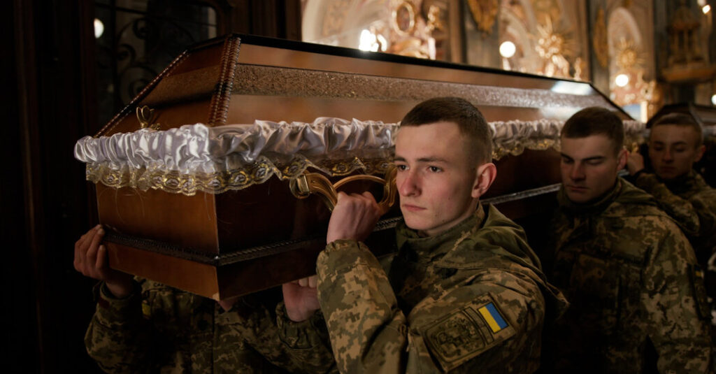 after days of uncertainty a ukrainian soldier is laid to rest