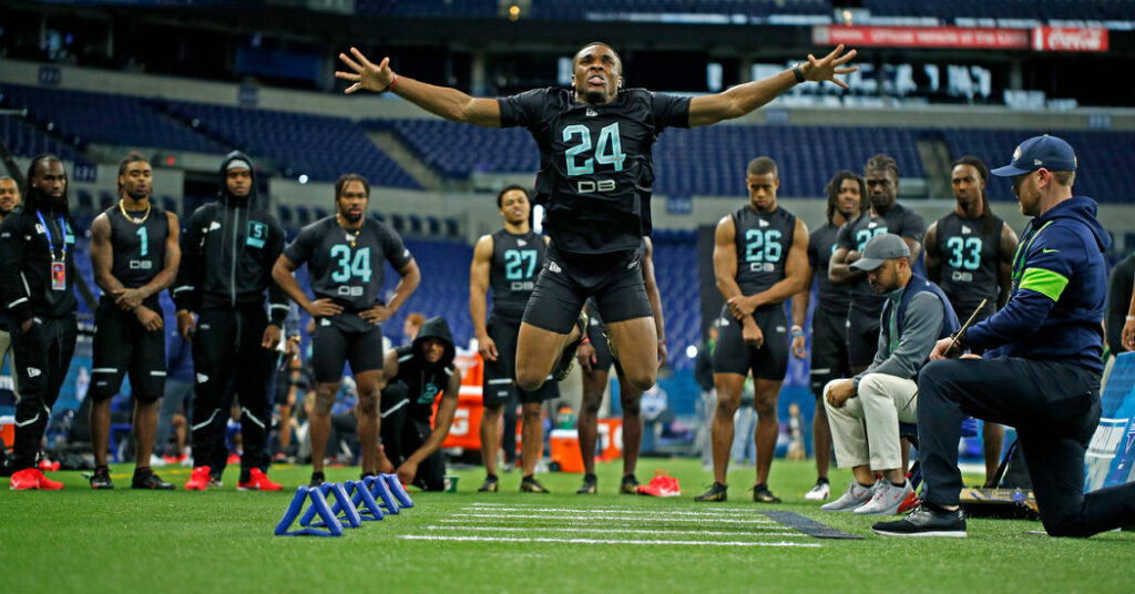 At the N.F.L. Combine, Players (and Agents) Question Its Relevance