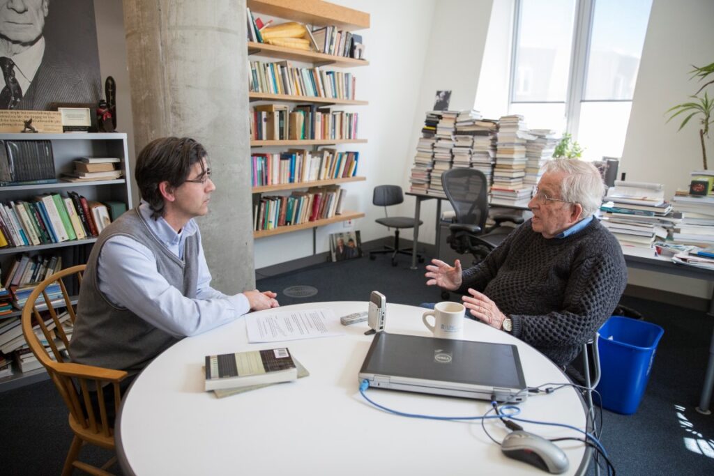 Jorge Majfud and Noam Chomsky