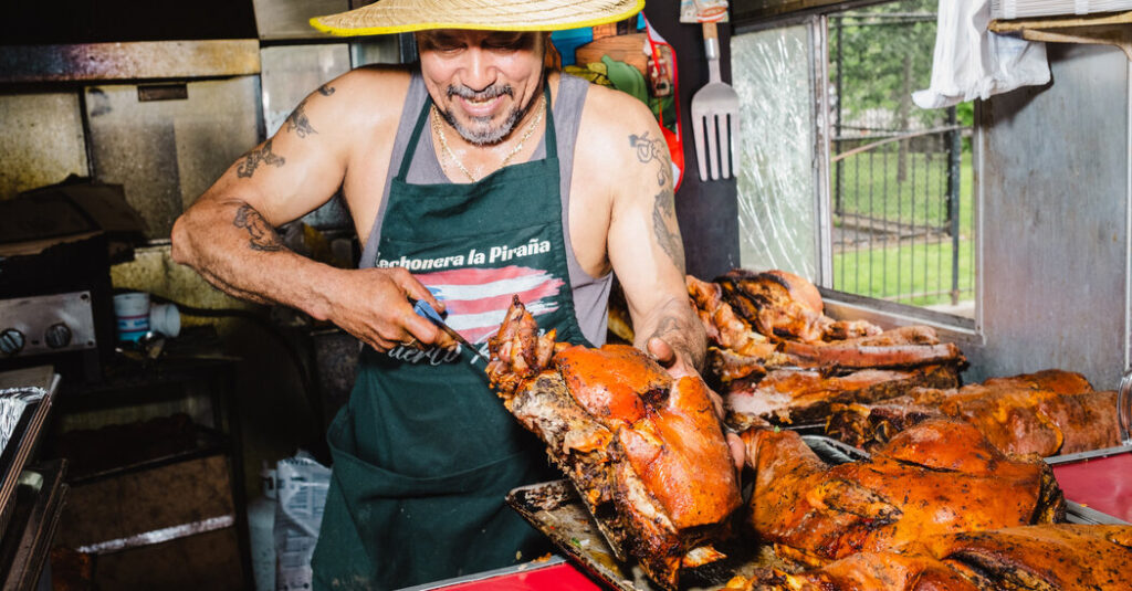 a machete a shower of pork and other magic in a bronx trailer