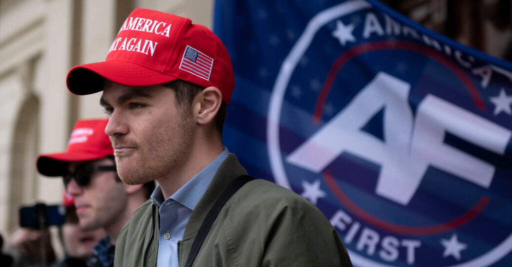 trumps latest dinner guest nick fuentes white supremacist
