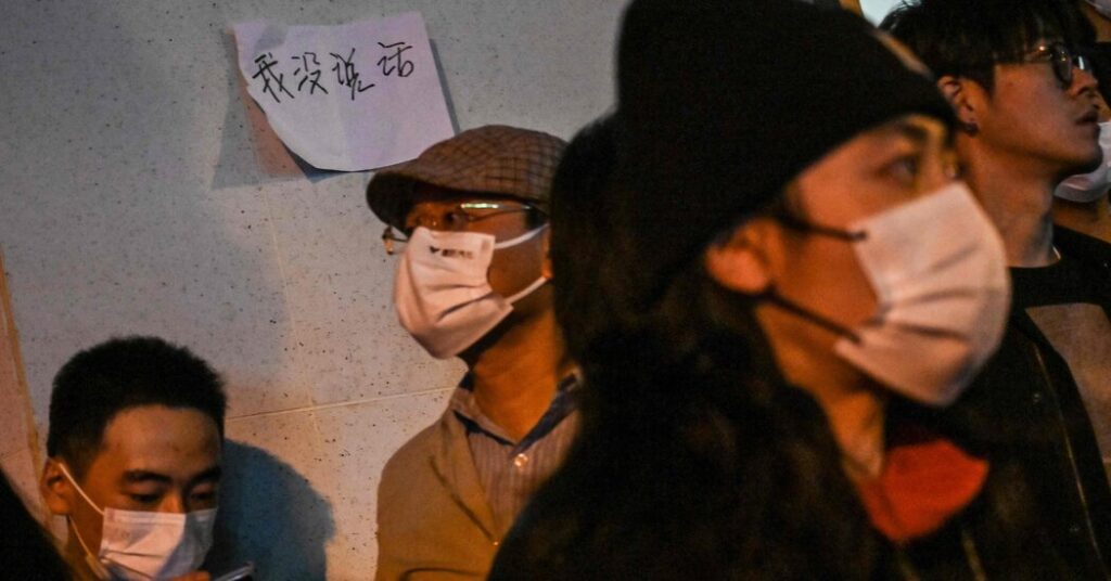 why protesters in china are using blank sheets of white paper