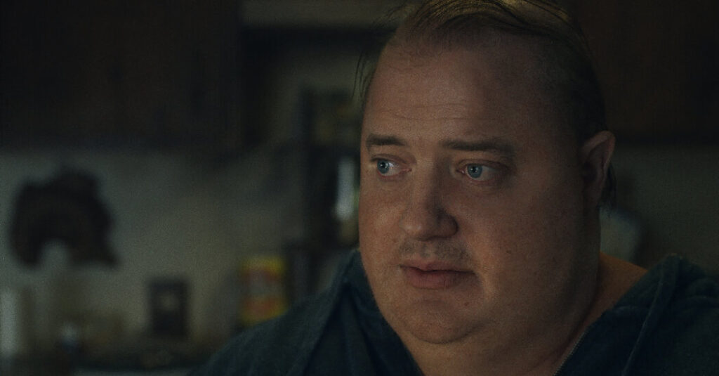 the whale review brendan fraser as a man trapped and grieving