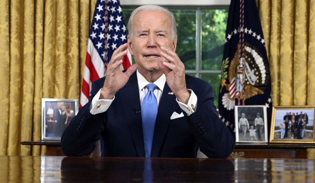 Joe Biden hails debt bill as bipartisan achievement in prime-time address