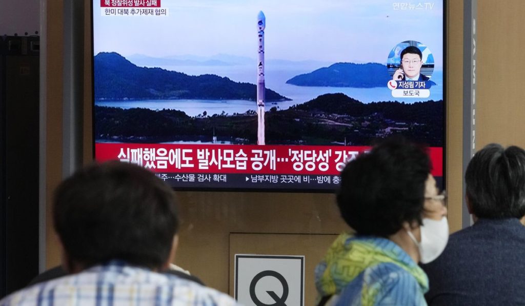 U.S., allies clash with Russia, China over North Korea’s failed military spy satellite launch