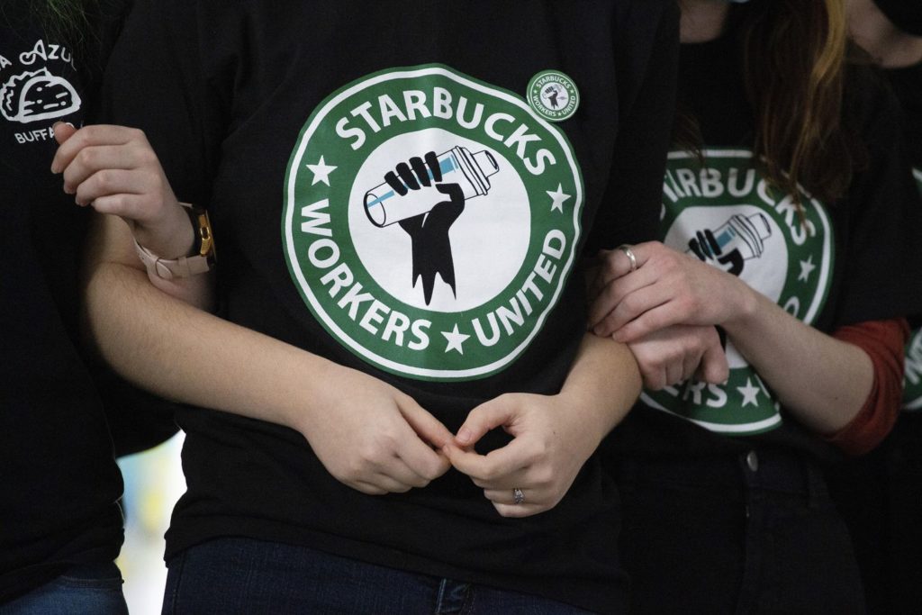 21 Starbucks locations file to unionize