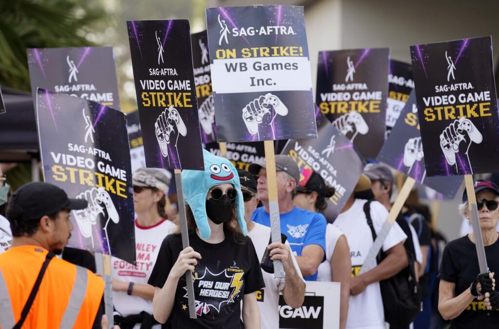 Video Game Actors Strike Picket Line 85925 s1440x949