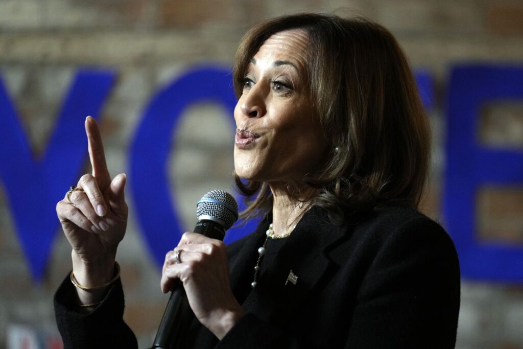 Harris to tout GOP support in purple Philadelphia suburb