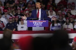 Trump says Harris' momentum is going 'down the tubes' during Penn State rally