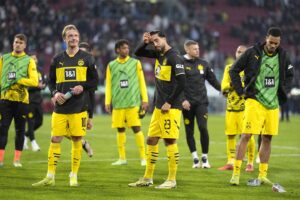 Borussia Dortmund slumps to another loss at Augsburg as Leipzig tops the Bundesliga