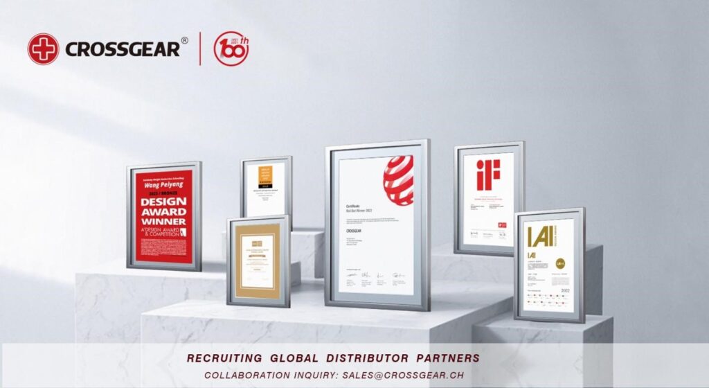 CROSSGEAR Wins Six Major International Design Awards, Including Red Dot and IF Design Awards